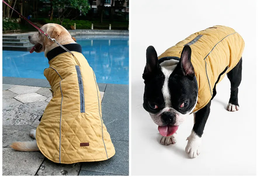 Kawaii Winter Dog Jacket - Thick Retro Pet Clothing - Woof Pet Products