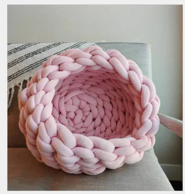 Handwoven Pet Bed for Dogs and Cats - Woof Pet Products