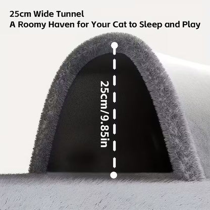 Autumn And Winter Cat Nest Cat Tunnel Plush - Woof Pet Products