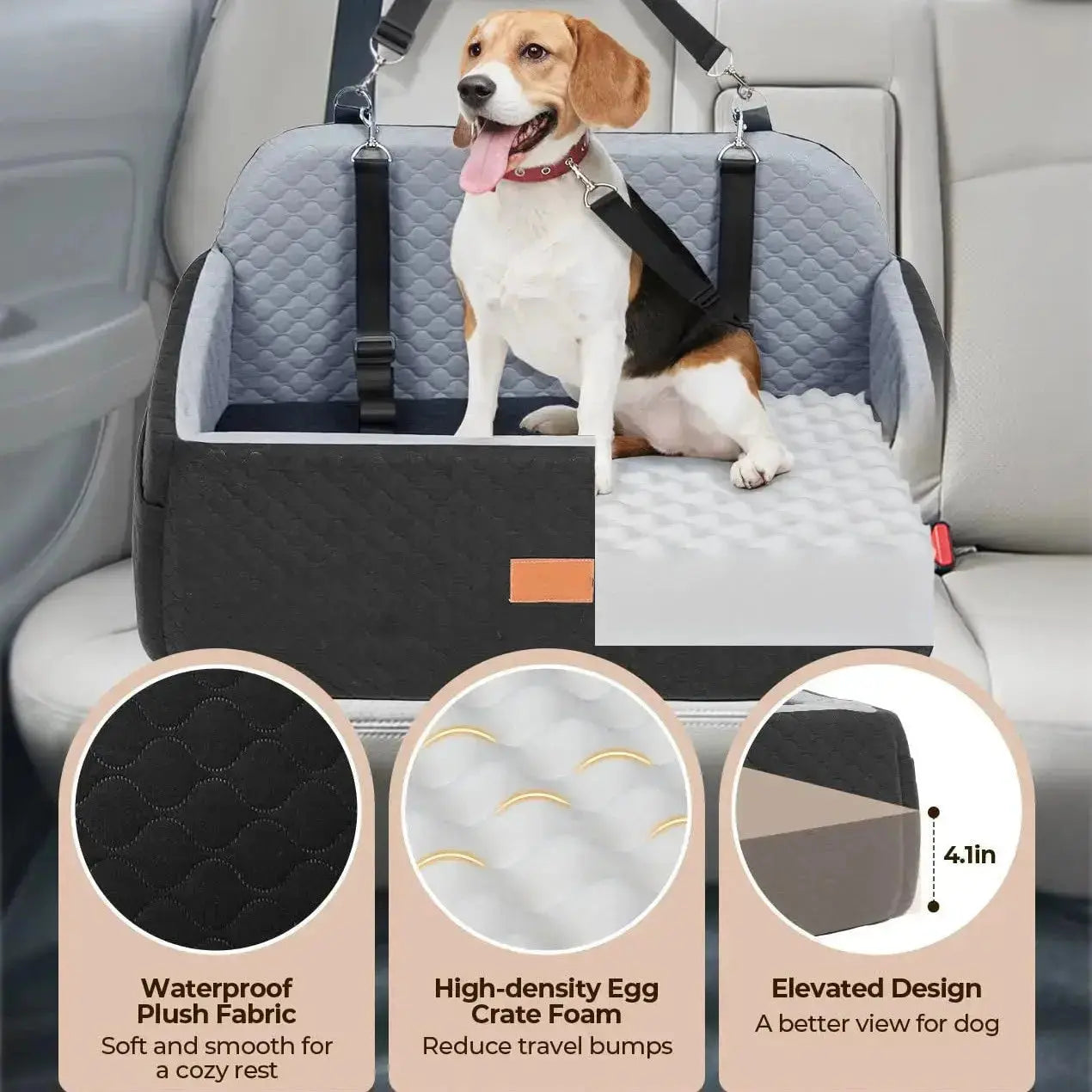 Comfur 2-1 Dog Booster Seat and Bed Woof Pet Products