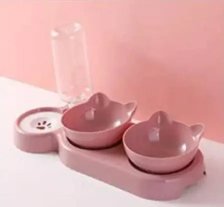 Anti-Tip Cat Bowl Feeder - Woof Pet Products