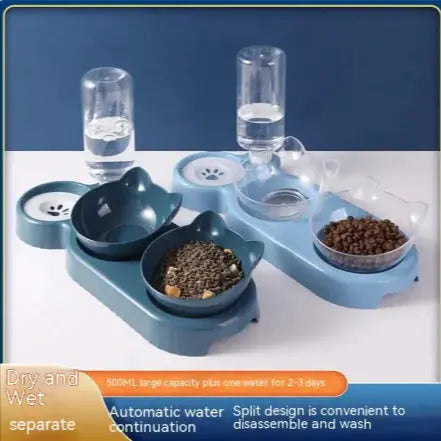 Anti-Tip Cat Bowl Feeder - Woof Pet Products