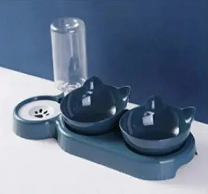 Anti-Tip Cat Bowl Feeder - Woof Pet Products