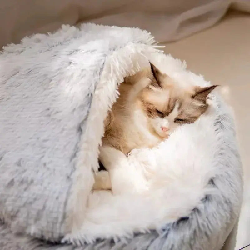 Semi-Closed Cat Bed Nest - Woof Pet Products