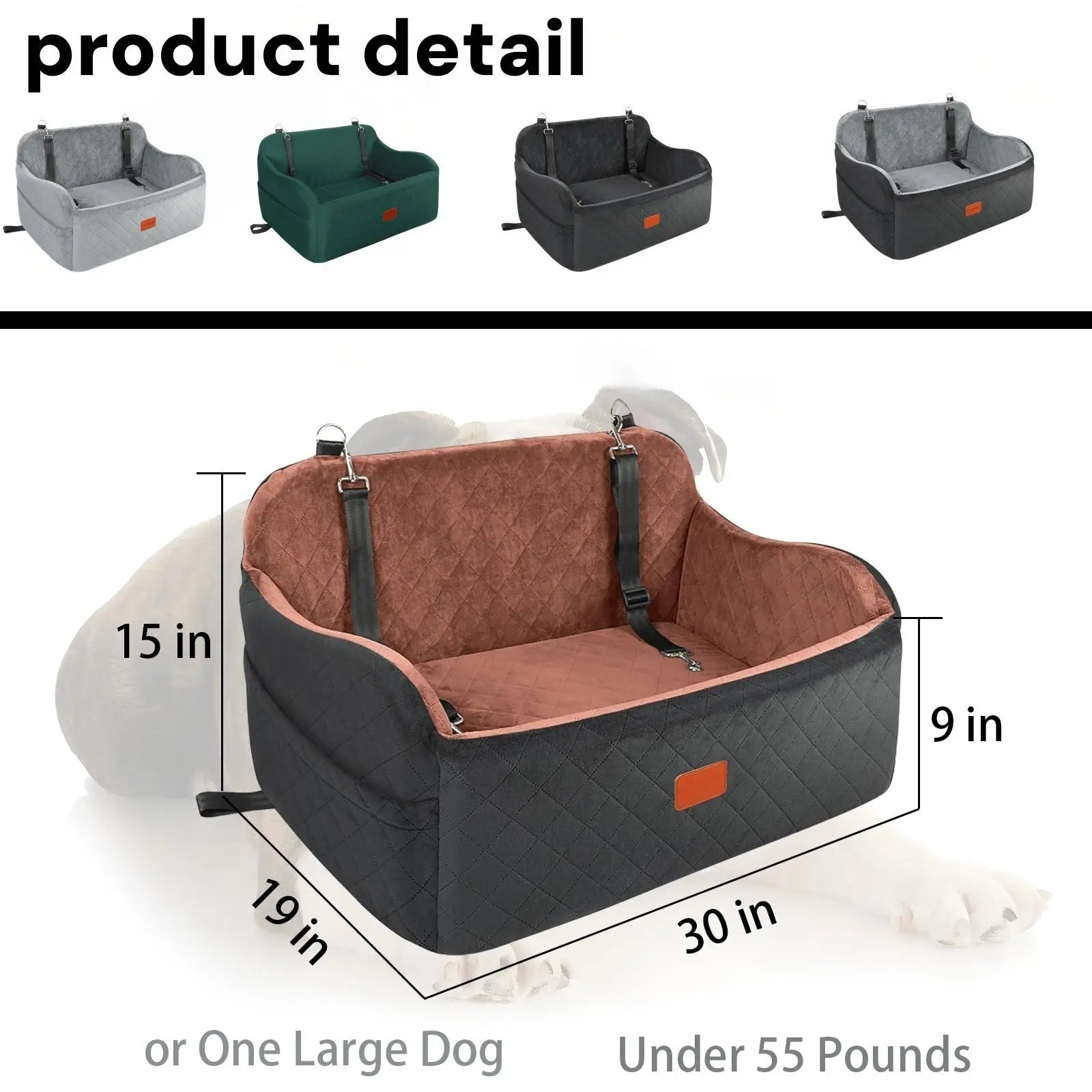 Car Pet Kennel, Dog Car Kennel, Dog Sofa Bed, Travel Home And Car Dual-Purpose Cushion Seat, Car Kennel
