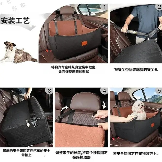 Car Pet Kennel, Dog Car Kennel, Dog Sofa Bed, Travel Home And Car Dual-Purpose Cushion Seat, Car Kennel