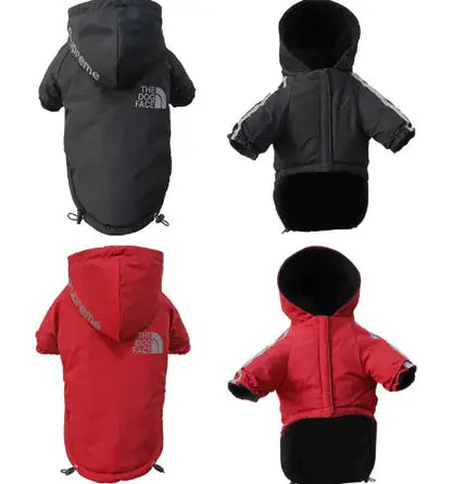 Winter Dog Jacket with Plus Velvet Lining - Woof Pet Products