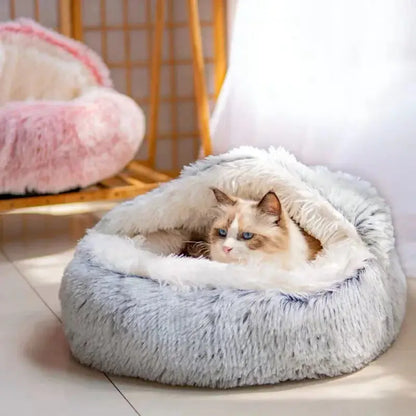 Semi-Closed Cat Bed Nest - Woof Pet Products
