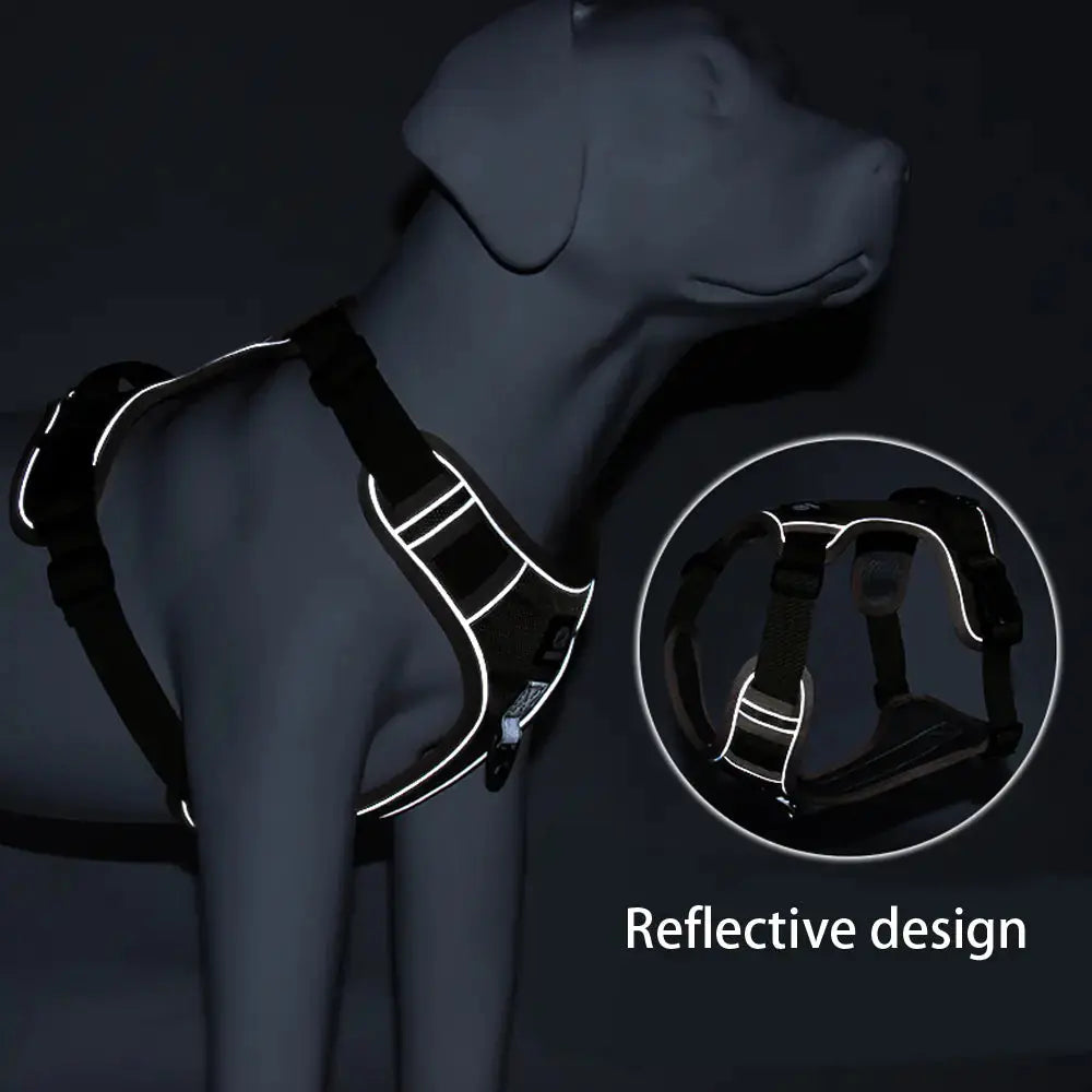 Reflective No Pull Dog Harness with Control Handle - Woof Pet Products