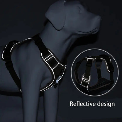 Reflective No Pull Dog Harness with Control Handle - Woof Pet Products