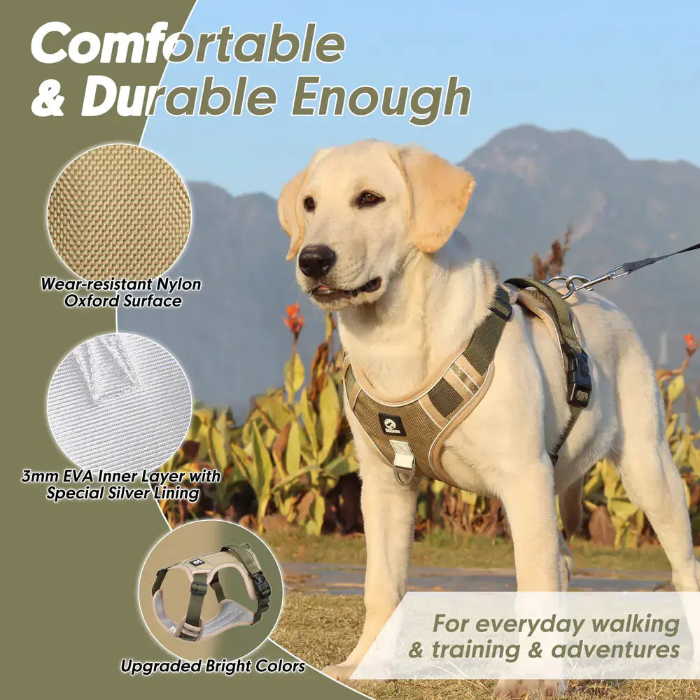 Reflective No Pull Dog Harness with Control Handle - Woof Pet Products