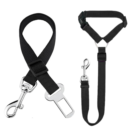 SunGrow Dog Seatbelt & Leash Universal Vehicle Seatbelt - Woof Pet Products