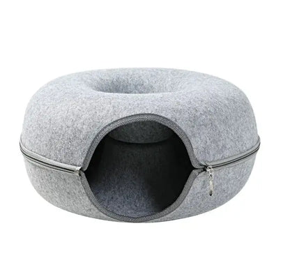 Four Seasons Wool Felt Cat Tunnel & Bed - Woof Pet Products
