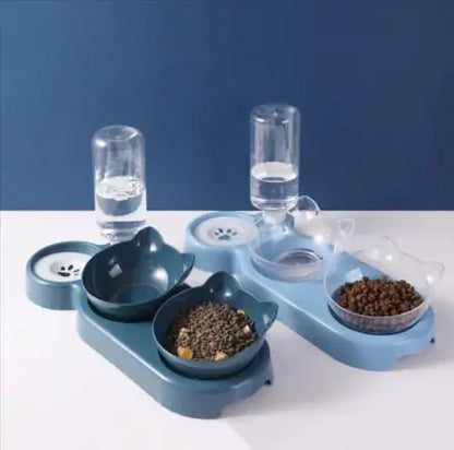 Anti-Tip Cat Bowl Feeder - Woof Pet Products