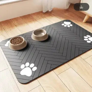 Splash-Proof Feeding Mat for Cats & Dogs | Quick-Drying & Water-Absorbing Floor Protector - Woof Pet Products